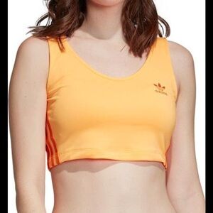 Adidas Originals Women's Orange Crop Top